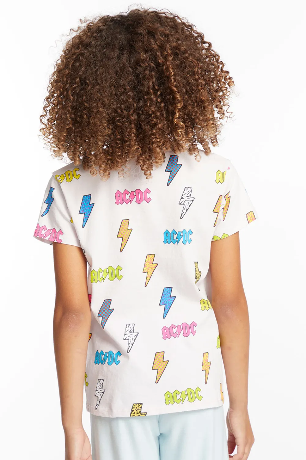 Online AC/DC All Over Logos Girls Tee Women/Kids Girls|Music