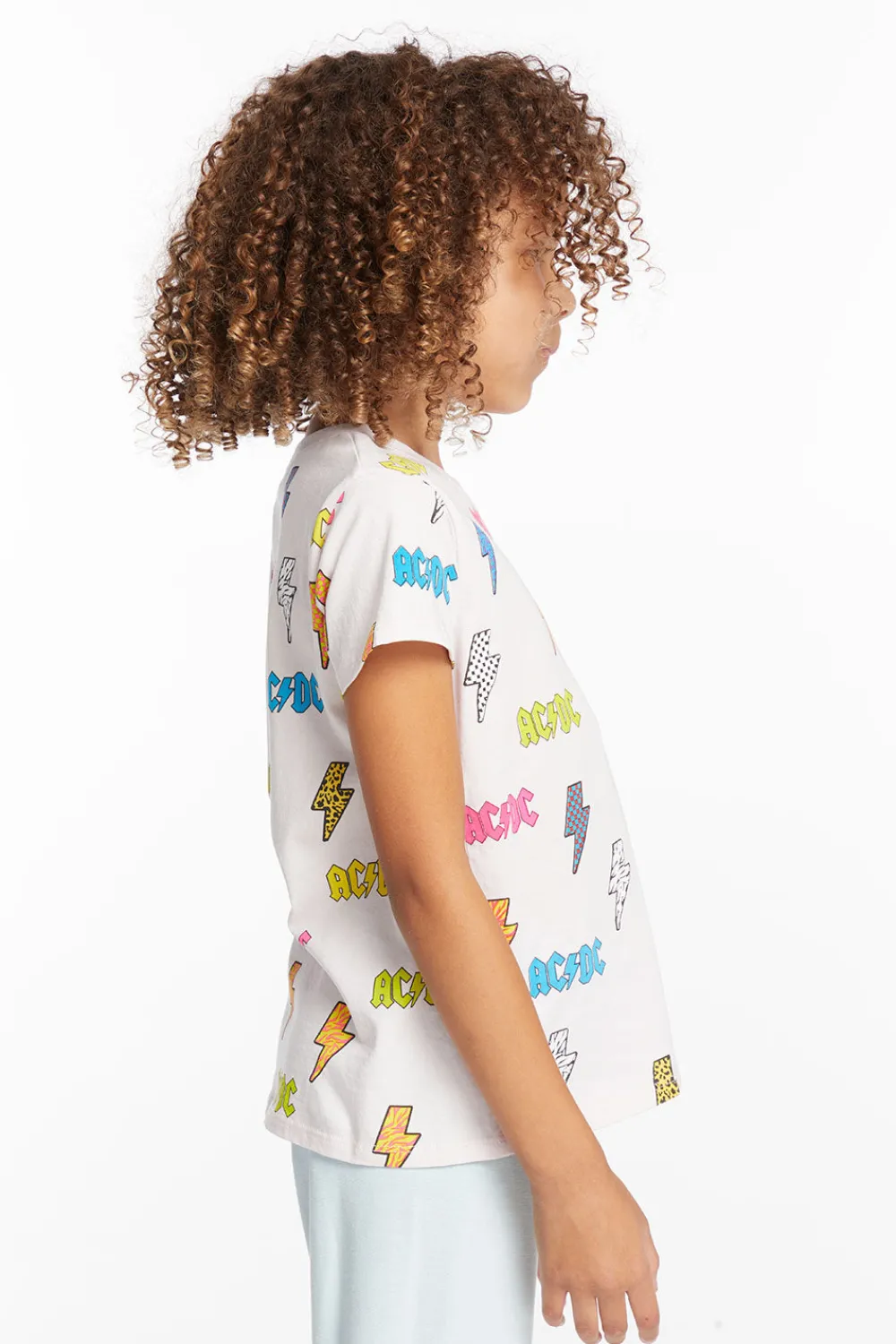 Online AC/DC All Over Logos Girls Tee Women/Kids Girls|Music