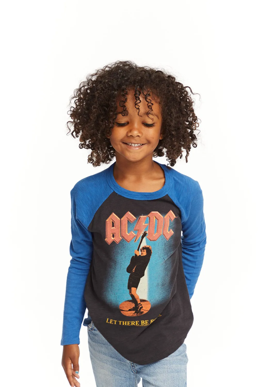 Sale AC/DC Let There Be Rock Baseball Tee Women/Kids/BOY Boys|Music