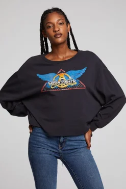 Flash Sale Aerosmith Rock In A Hard Place Long Sleeve Women Loungewear|Music