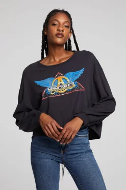 Flash Sale Aerosmith Rock In A Hard Place Long Sleeve Women Loungewear|Music