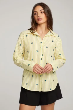 Online Allover Eye Button Down Women Loungewear|Graphics