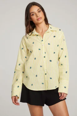 Online Allover Eye Button Down Women Loungewear|Graphics