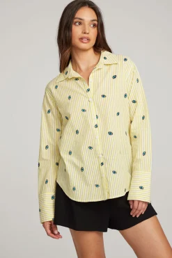 Online Allover Eye Button Down Women Loungewear|Graphics