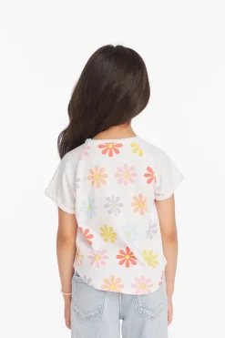 Hot Allover Flower Girls Shirt Kids Girls
