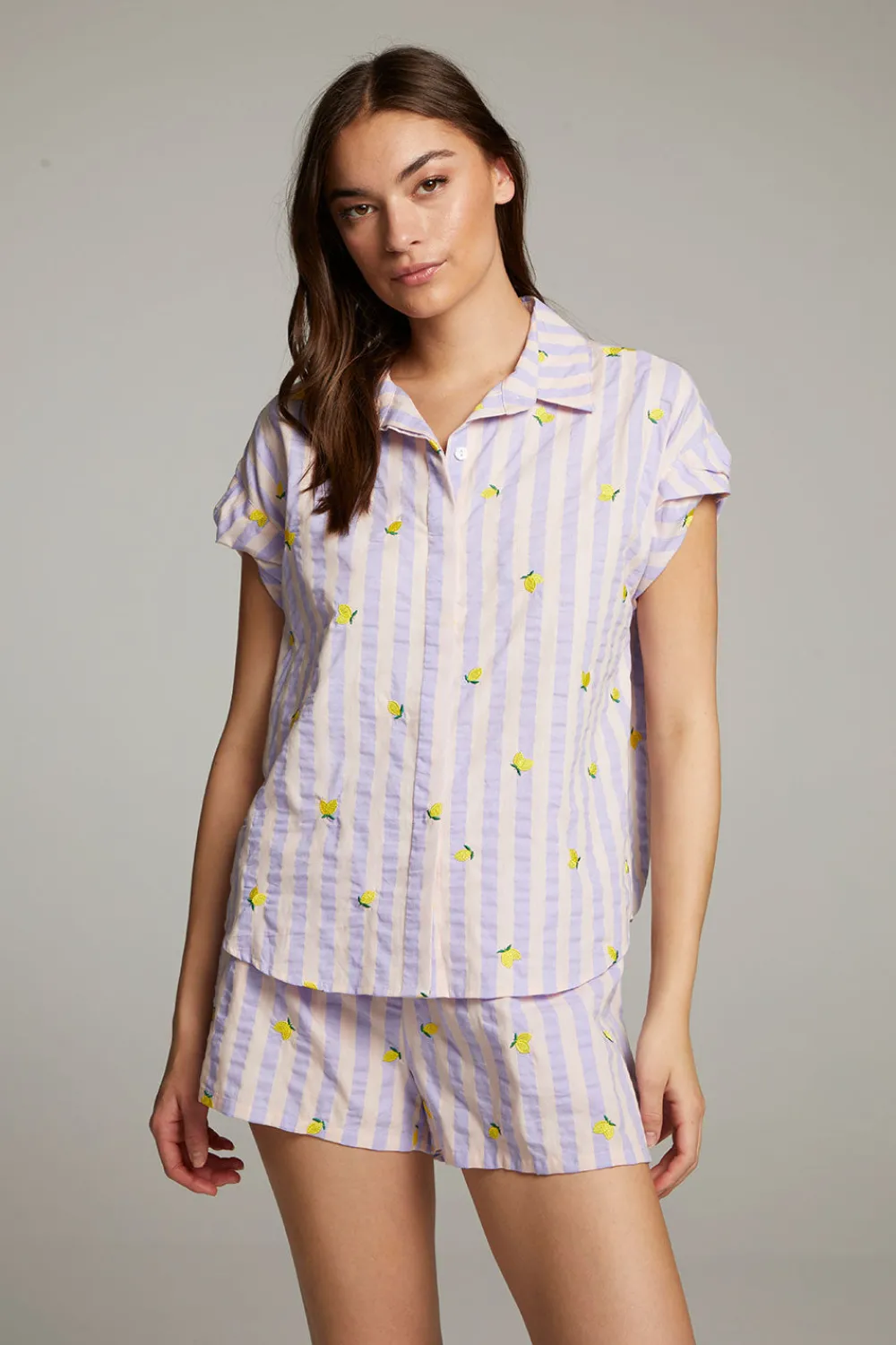 Cheap Allover Lemons Shirt Women Loungewear|Graphics