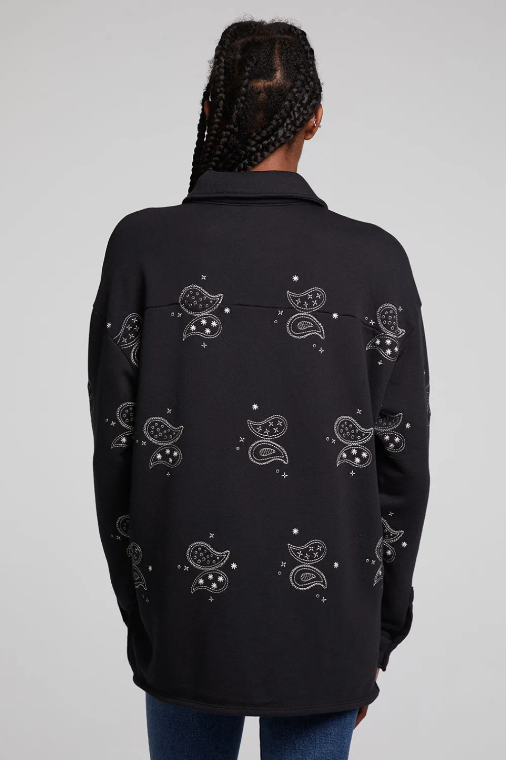 Sale Allover Paisley Button Down Women Loungewear|Graphics