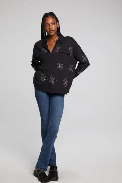 Sale Allover Paisley Button Down Women Loungewear|Graphics