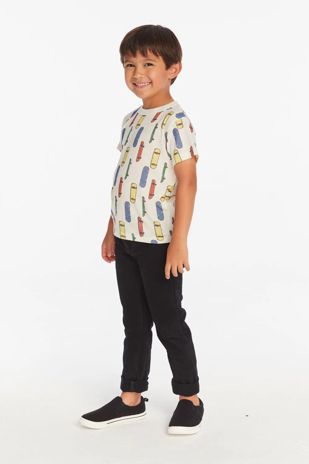 Outlet Allover Skateboard Boys Tee Kids/BOY Boys