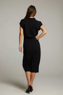 Cheap Atlantic True Black Midi Dress Women Dresses|Loungewear