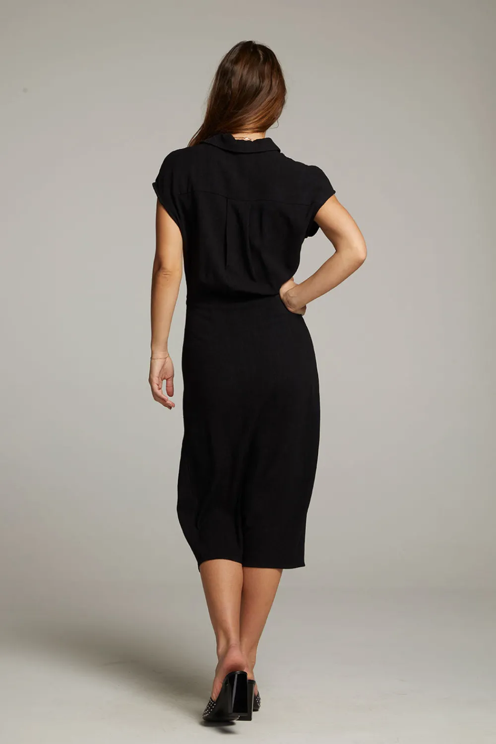 Cheap Atlantic True Black Midi Dress Women Dresses|Loungewear