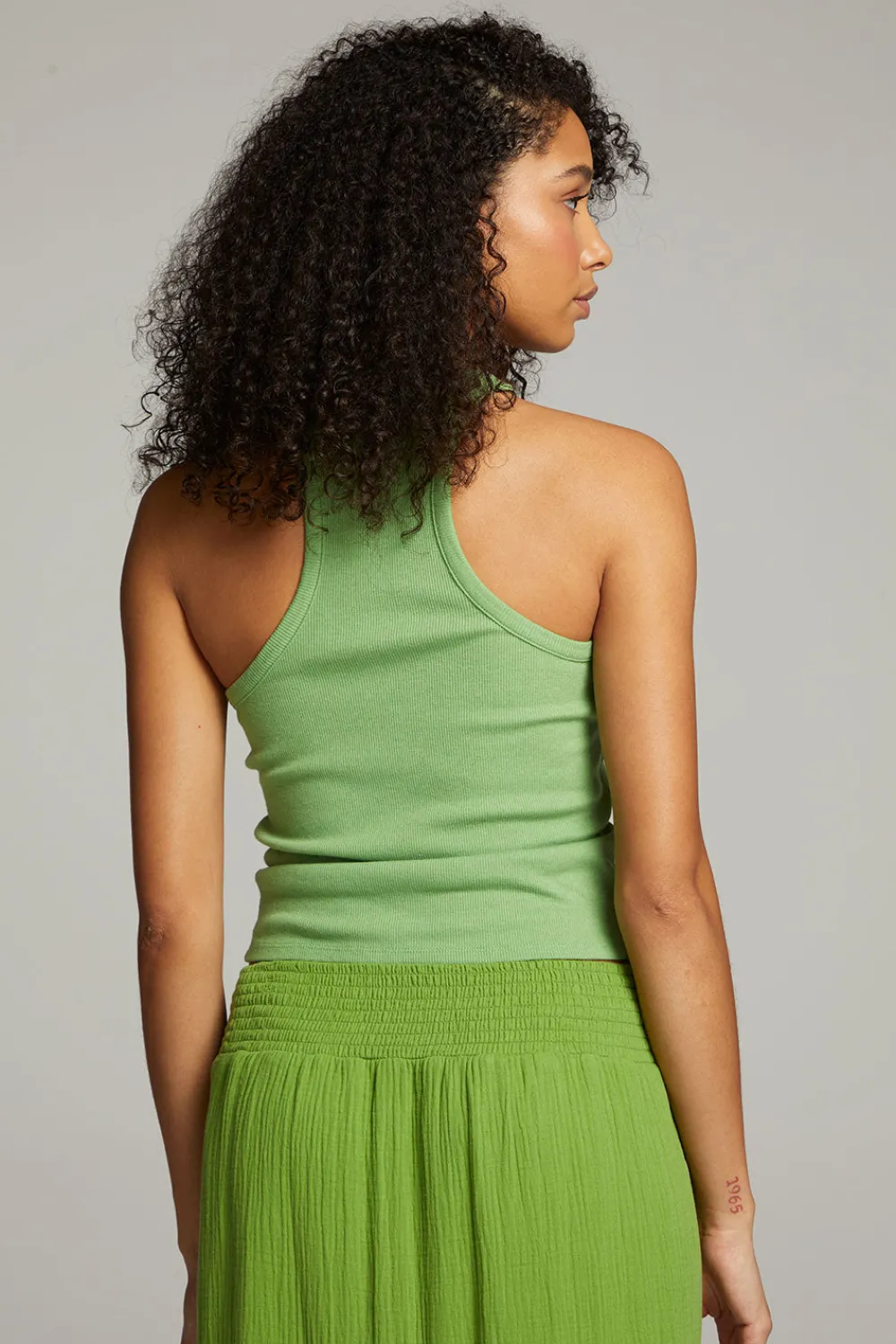 Cheap August Piquant Green Tank Top Women Loungewear|Tops