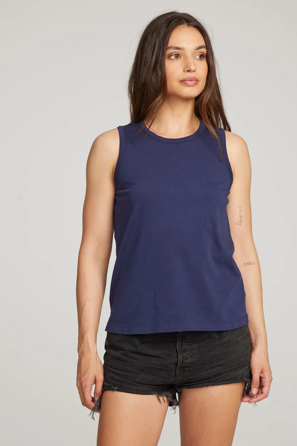 Sale Basic Sapphire Slit Tank Women Essentials|Loungewear