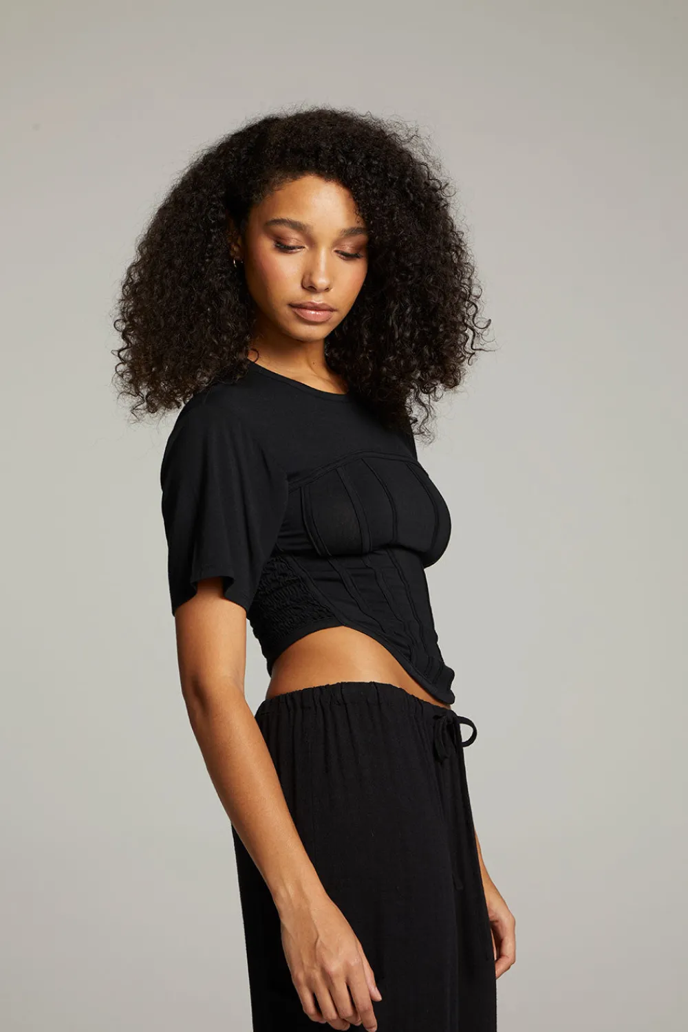New Bayside True Black Tee Women Loungewear|Tops