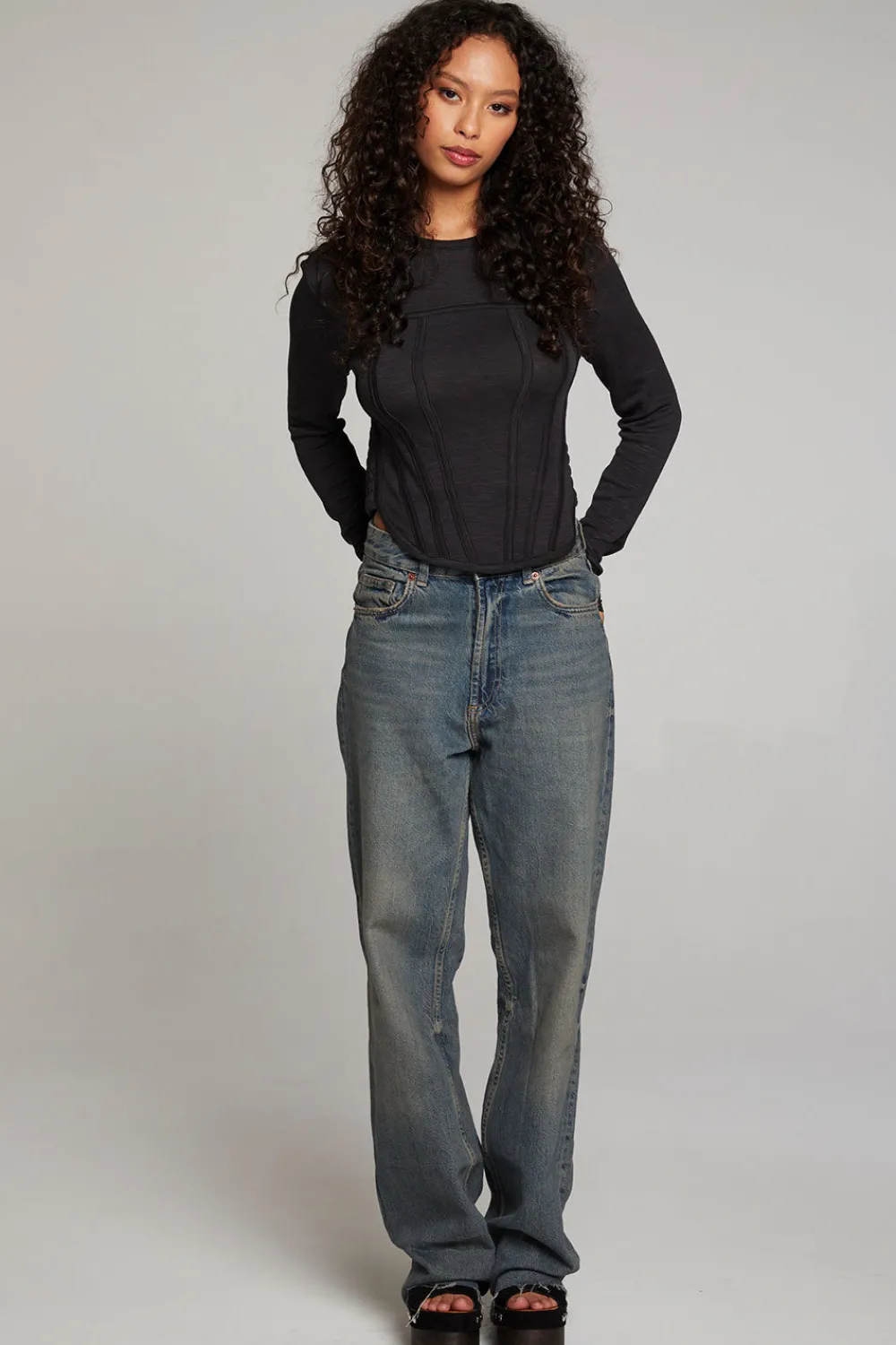 Discount Baysidee Licorice Long Sleeve Women Loungewear|Tops