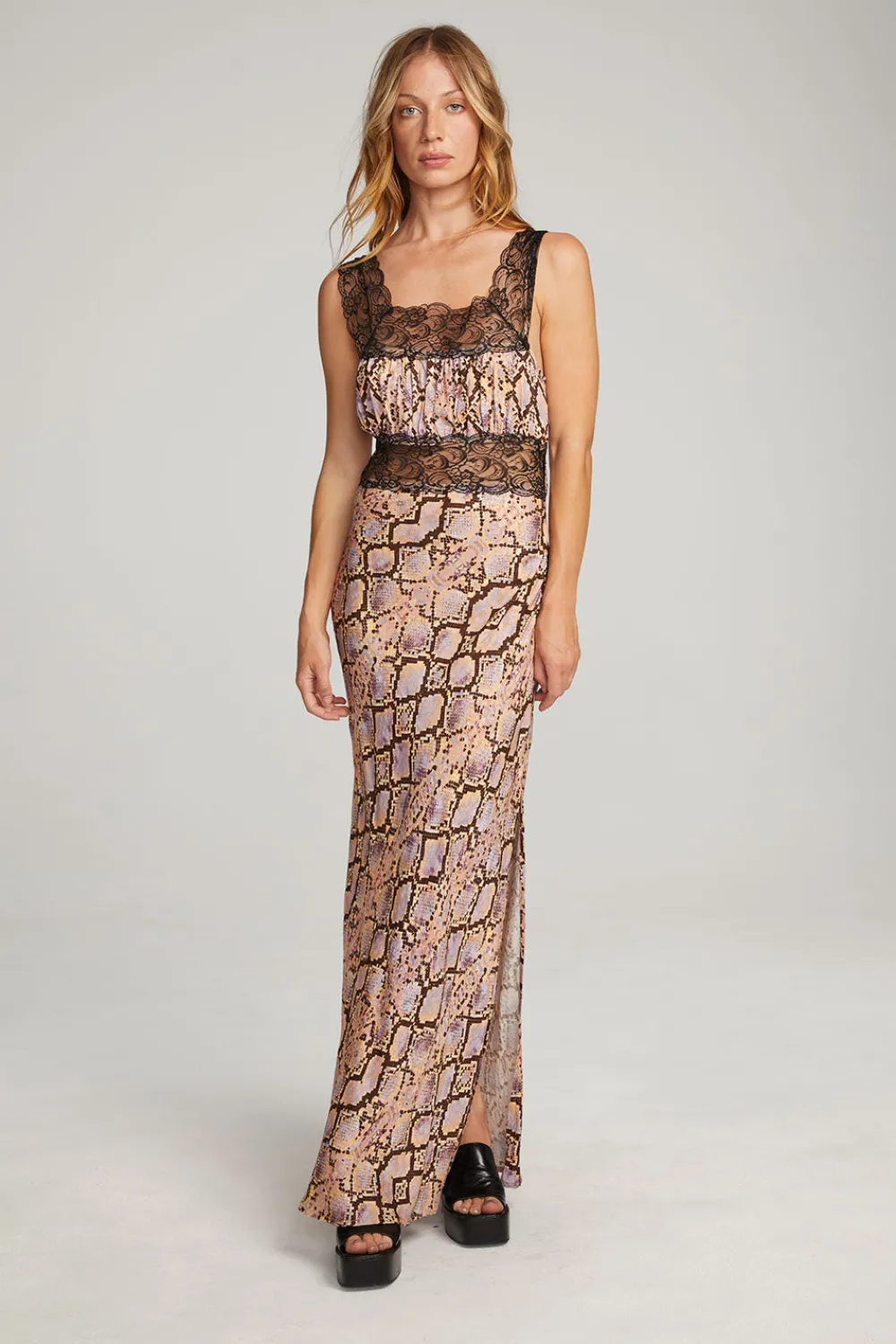 Sale Belle Python Print Maxi Dress Women Loungewear|Dresses