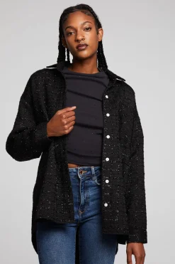 Online Blake Licorice Button Down Women Loungewear|Tops