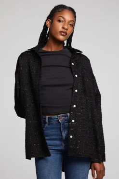 Online Blake Licorice Button Down Women Loungewear|Tops