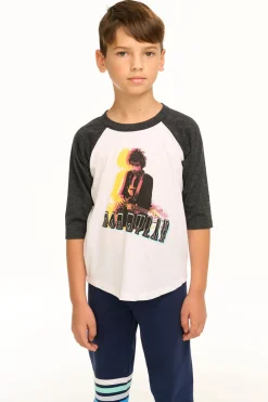 Sale Bob Dylan - Optical Illusion Baseball Tee Women/Kids/BOY Boys|Music