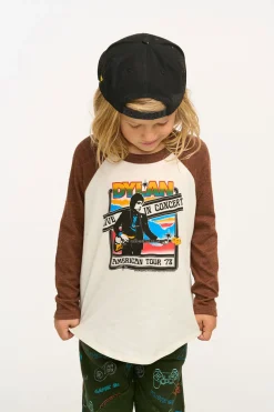 Best Sale Bob Dylan Live In Concert Boys Baseball Tee Women/Kids/BOY Boys|Music