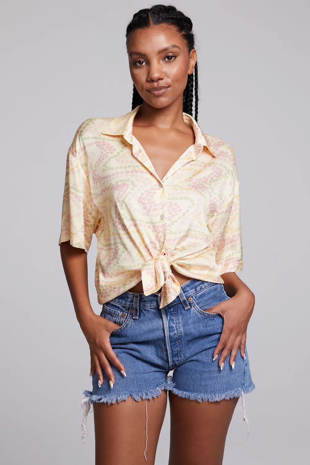 Best Bocelli Vanilla Button Down Women Loungewear|Tops