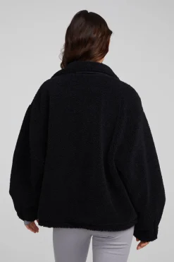 Hot Bolt Shadow Black Jacket Women Outerwear|Loungewear