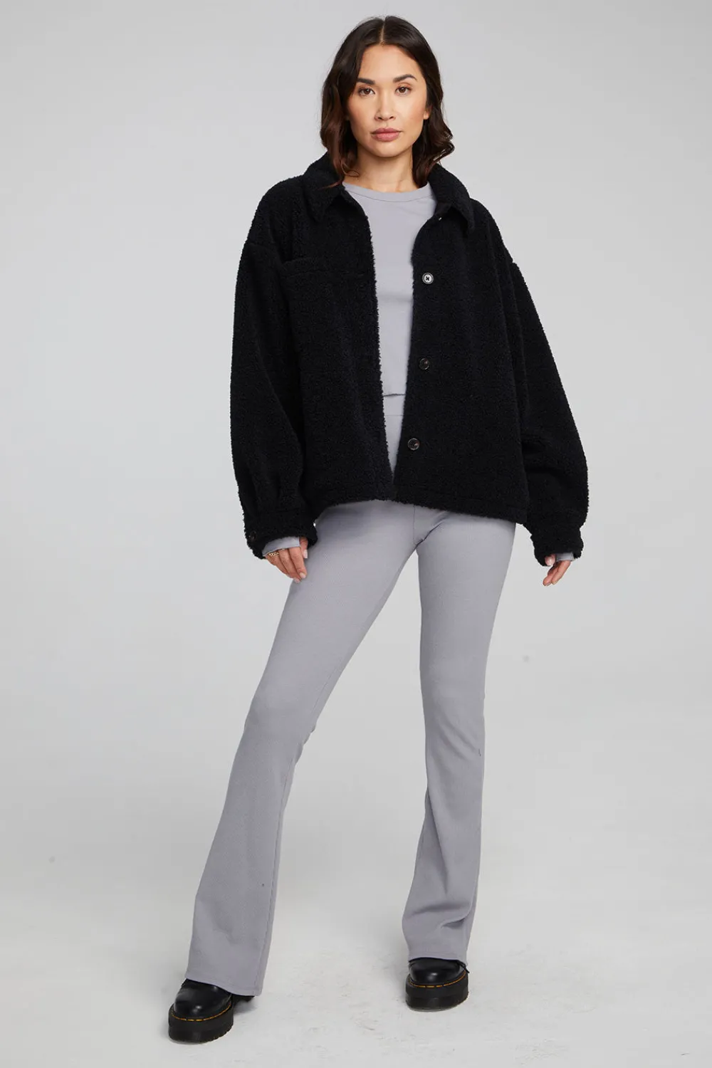 Hot Bolt Shadow Black Jacket Women Outerwear|Loungewear