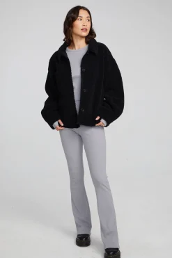 Hot Bolt Shadow Black Jacket Women Outerwear|Loungewear