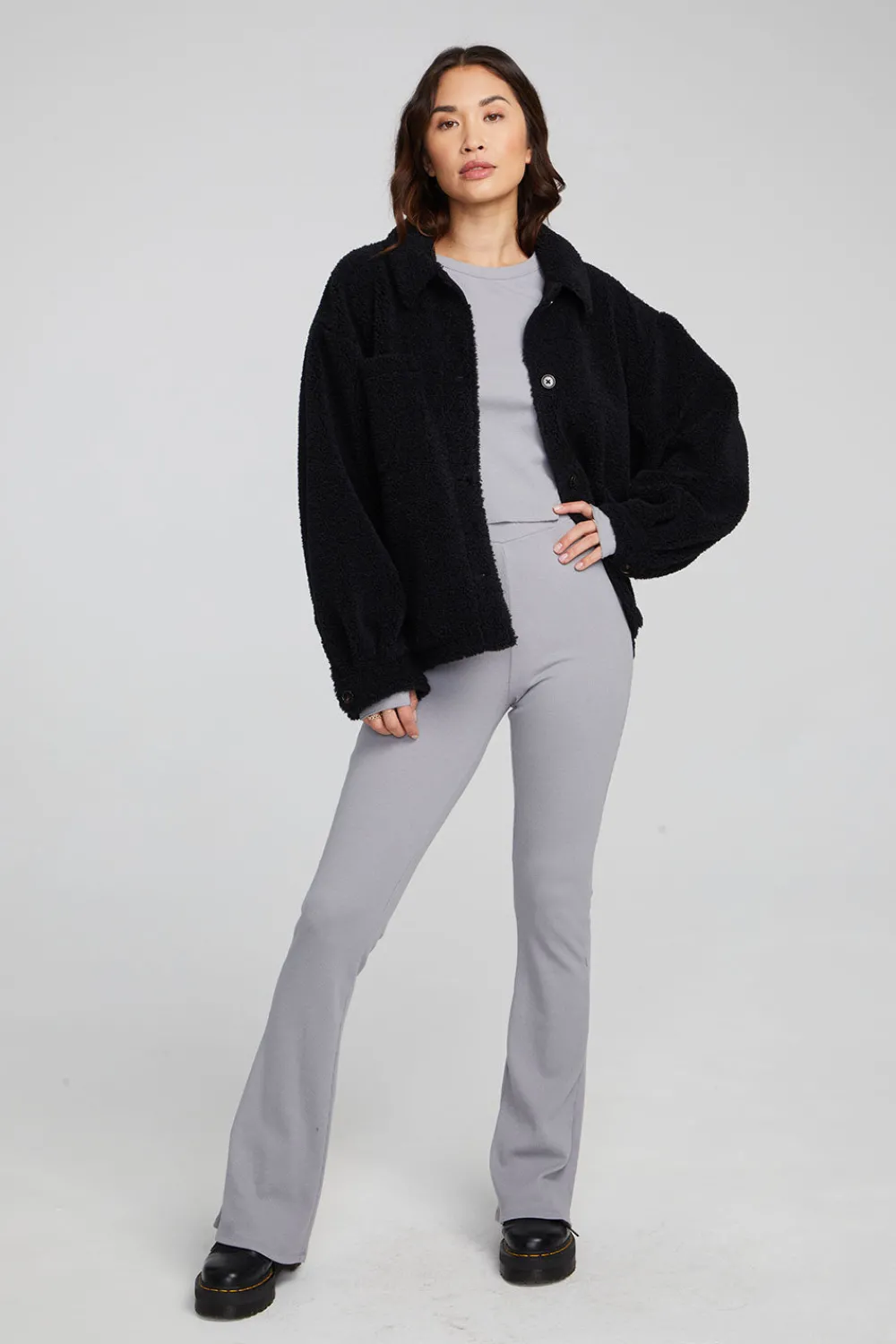 Hot Bolt Shadow Black Jacket Women Outerwear|Loungewear