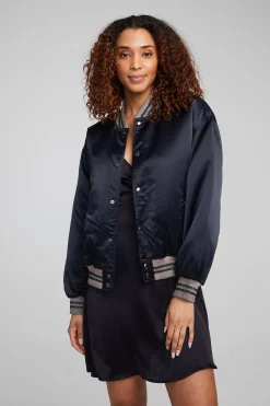 Sale Boulevard Shadow Black Bomber Women Outerwear|Loungewear