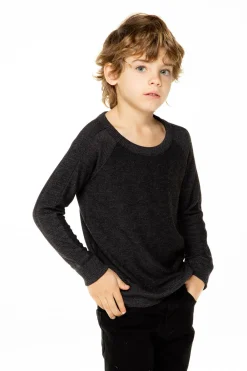 Sale Boys Cozy Knit Long Sleeve Rib Panel Raglan Pullover Kids/BOY Boys