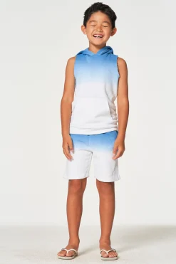 Store Boys Linen French Terry Sleeveless Muscle Pullover Hoodie Kids/BOY Boys
