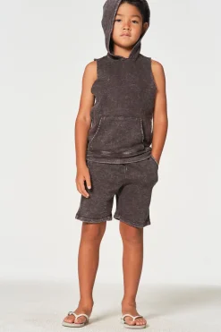 New Boys Linen French Terry Sleeveless Muscle Pullover Hoodie Kids/BOY Boys