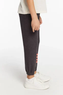 New Boys Vintage Black No Side Seam Jogger With Strapping Kids/BOY Boys