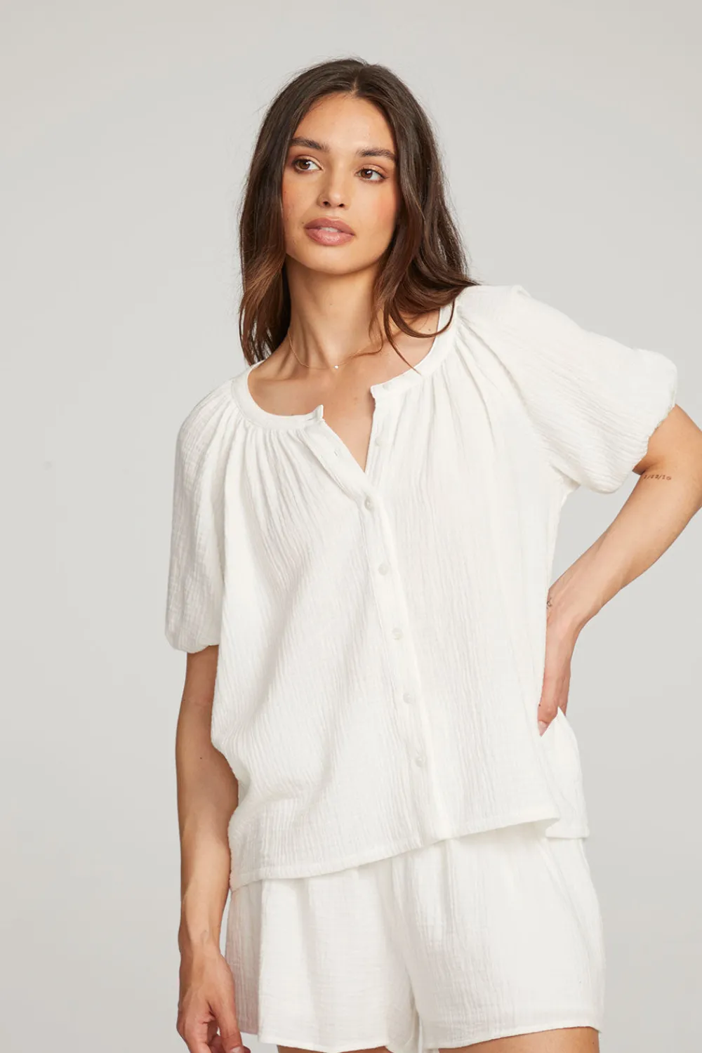 Best Sale Brentwood White Blouse Women Loungewear|Tops
