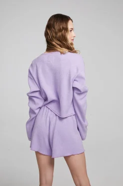 Outlet Briaa Digital Lavender Long Sleeve Tee Women Loungewear|Tops