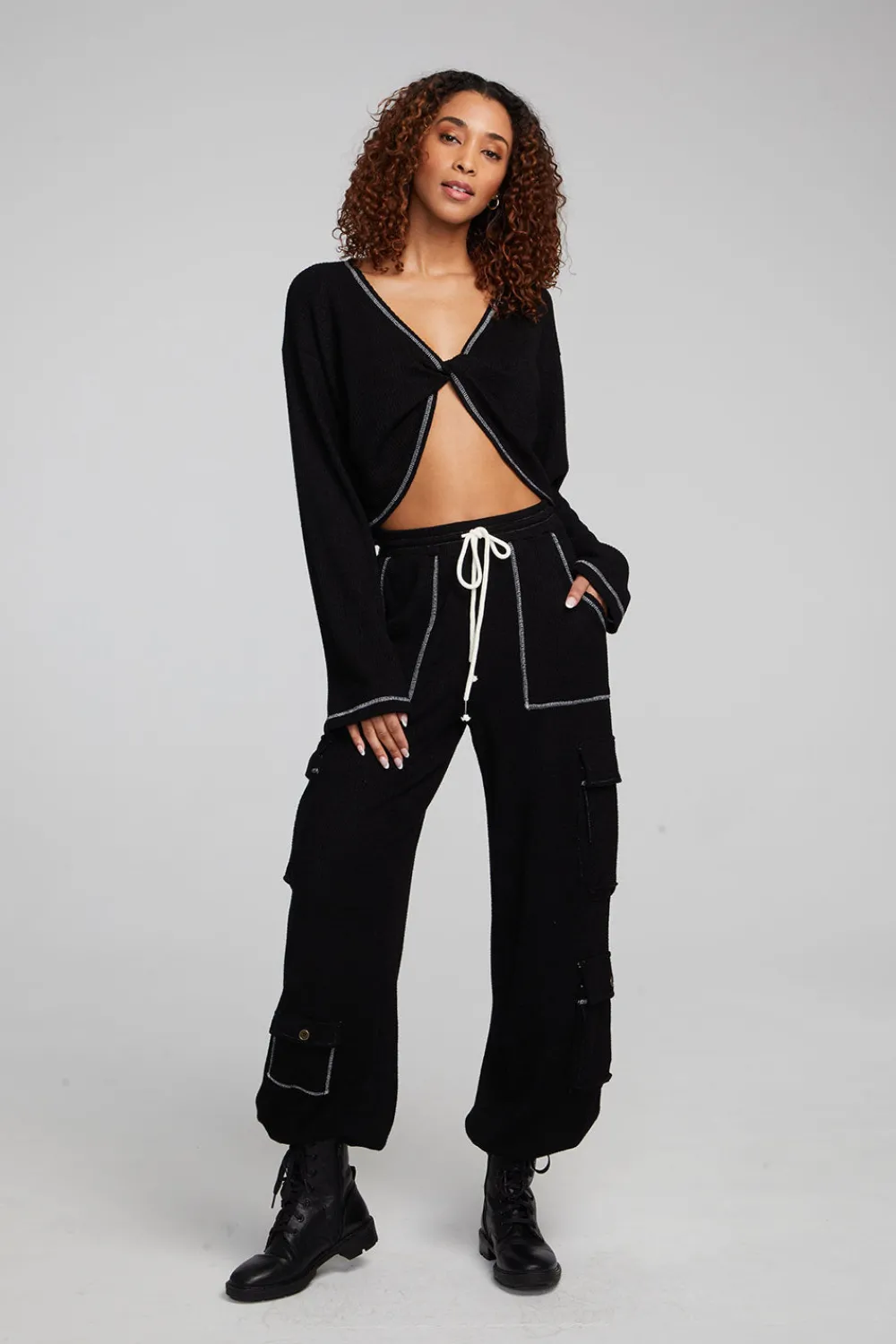 Best Sale Briaa Shadow Black Long Sleeve Tee Women Loungewear|Tops