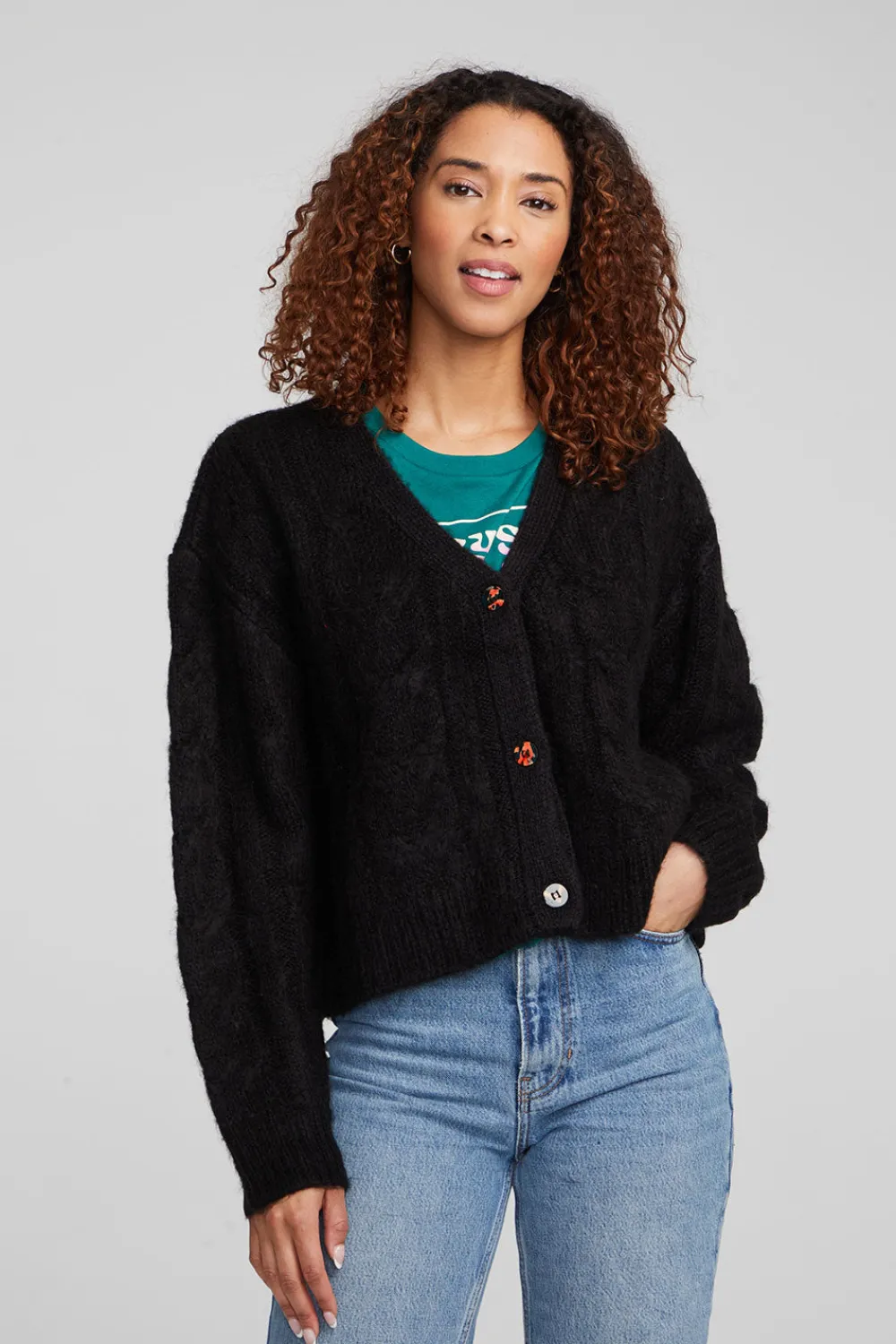 Online Bridge Black Onyx Cardigan Women Loungewear|Tops