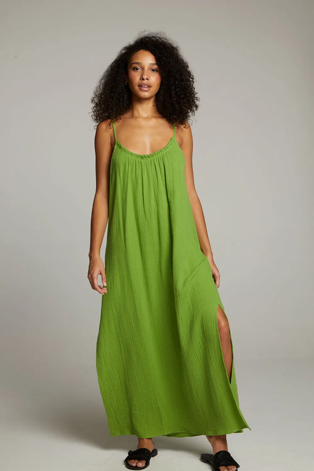 Flash Sale Bull Piquant Green Maxi Dress Women Loungewear|Dresses