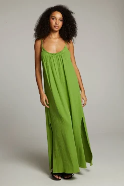 Flash Sale Bull Piquant Green Maxi Dress Women Loungewear|Dresses