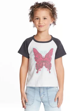 Online Butterfly Girls Tee Kids Girls