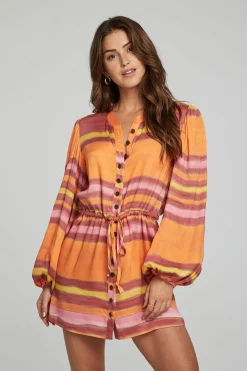 Best Sale Cabrillo Mini Dress - Sunset Stripe Women Loungewear|Dresses