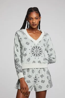 Clearance Cali Matcha Bandana Tee Women Loungewear|Tops