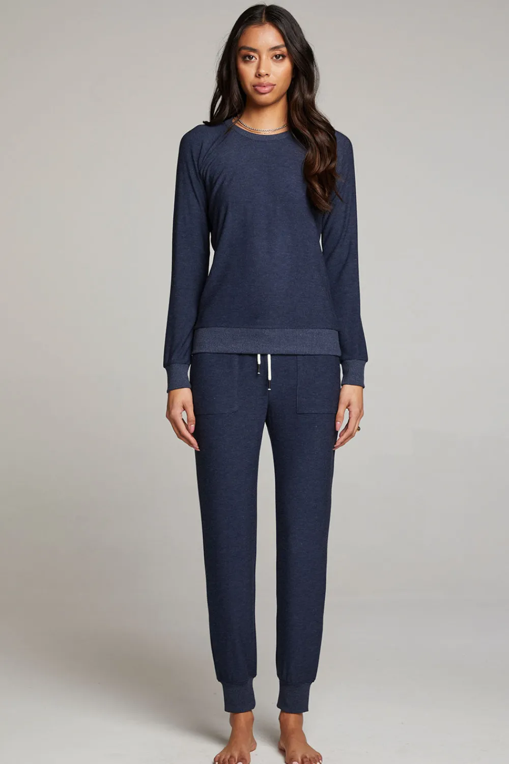 Cheap Canopy Long Sleeve Raglan Pullover Women Loungewear|Tops