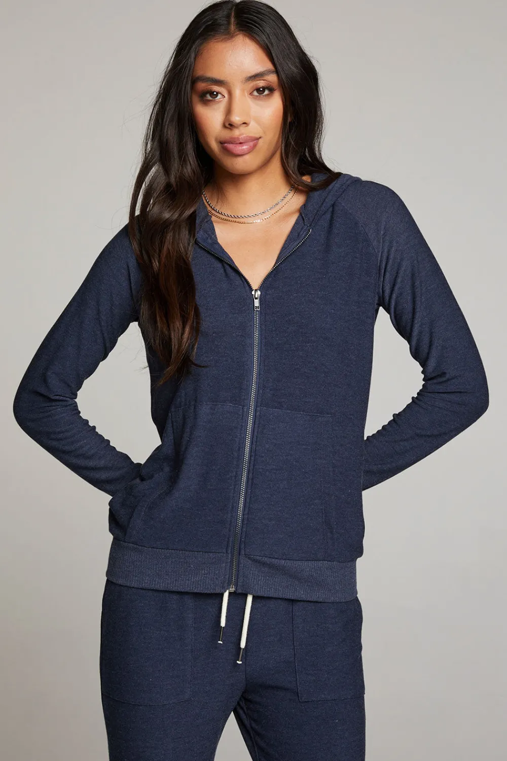 Discount Canopy Long Sleeve Raglan Zip Up Hoodie Women Outerwear|Loungewear