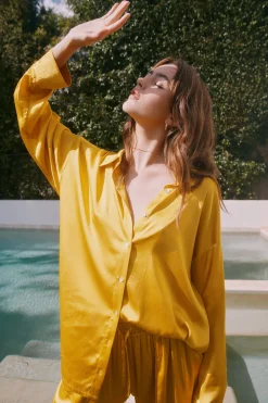 Discount Capri Mimosa Button Down Women Loungewear|Tops