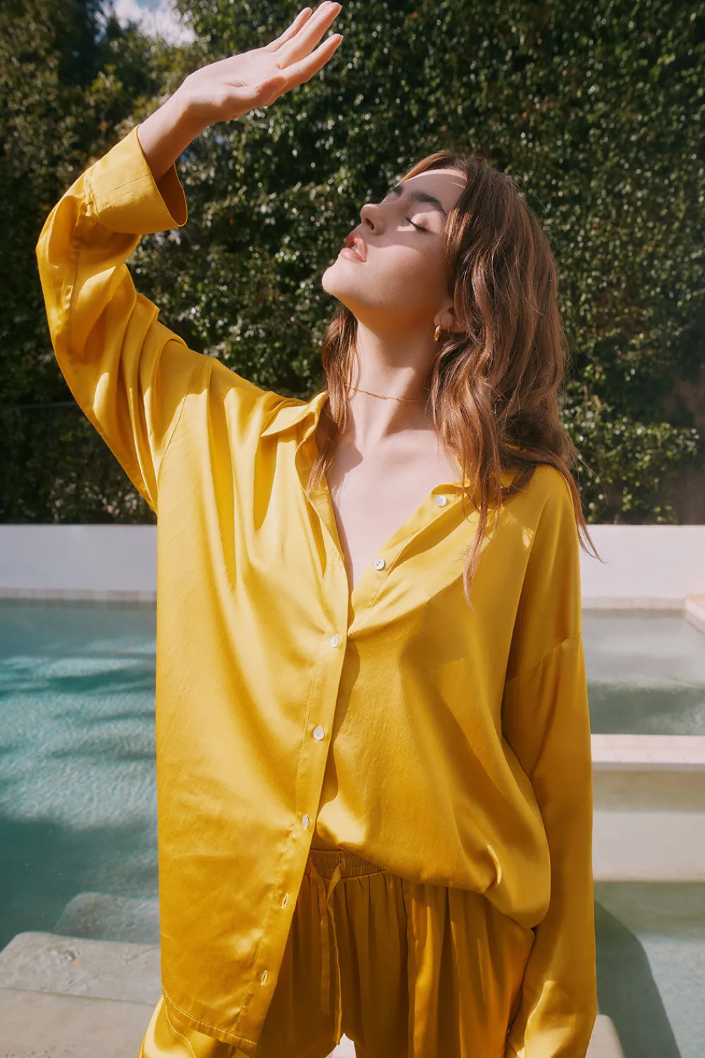 Discount Capri Mimosa Button Down Women Loungewear|Tops