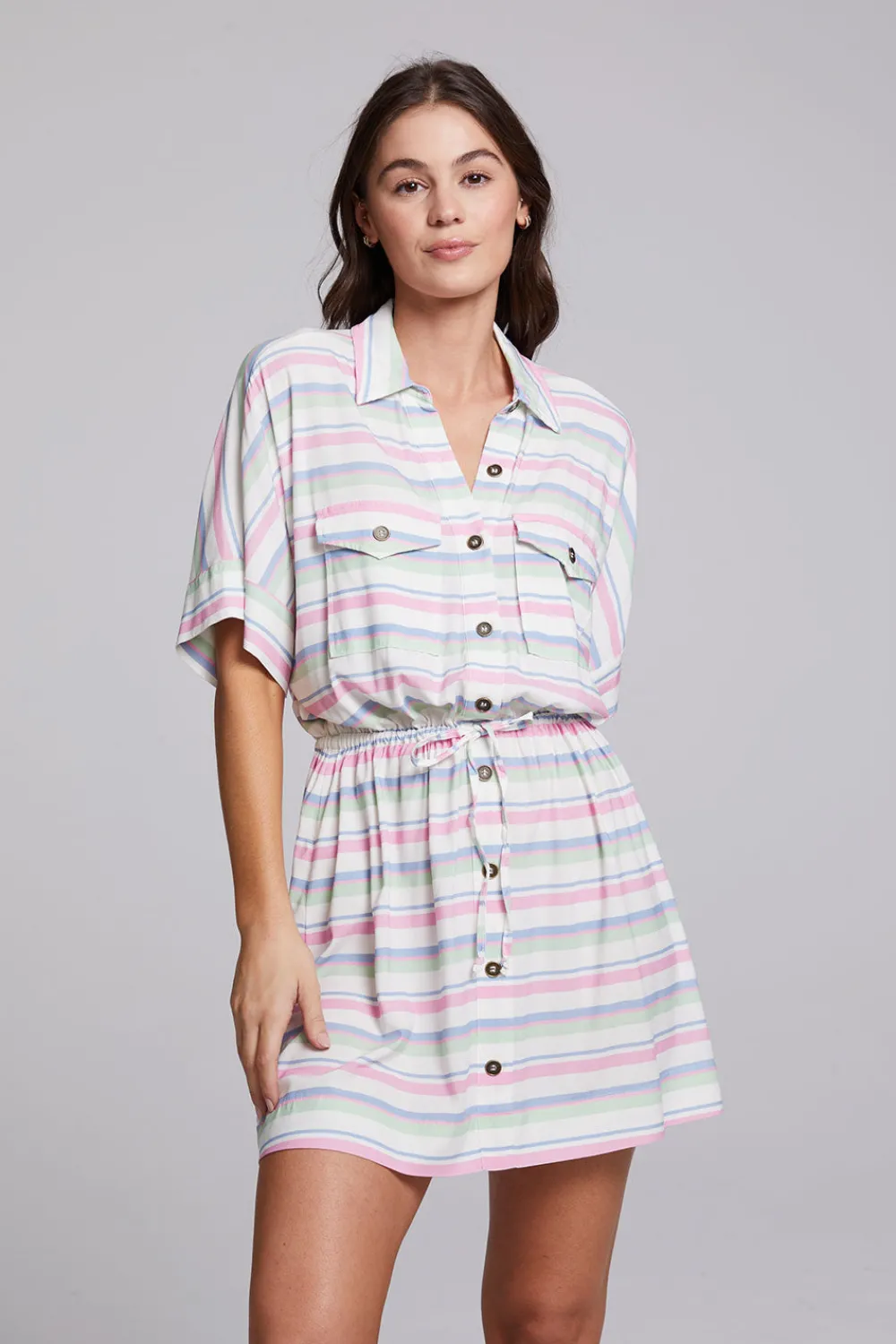 Cheap Carmela Positano Stripe Mini Dress Women Loungewear|Dresses