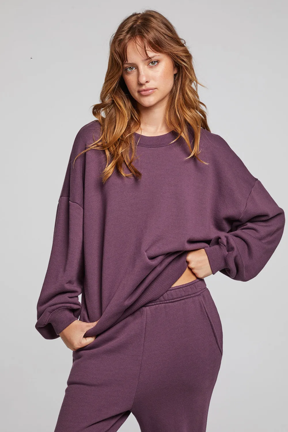 Discount Casbah Plum Perfect Pullover Women Loungewear|Tops