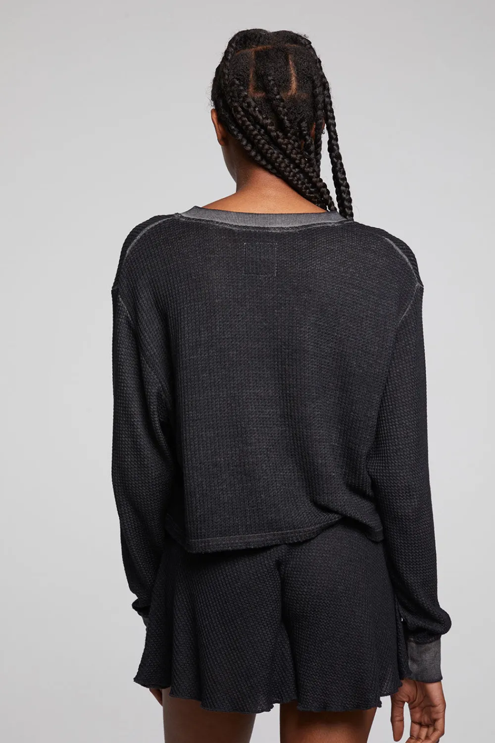Cheap Casey Licorice Henley Women Loungewear|Tops